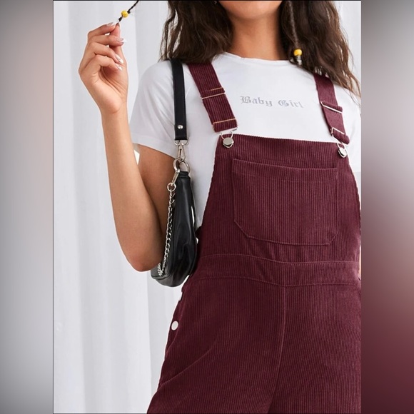 Shein corduroy pocket front Overall Jumpsuit 🌺 - Picture 3 of 6